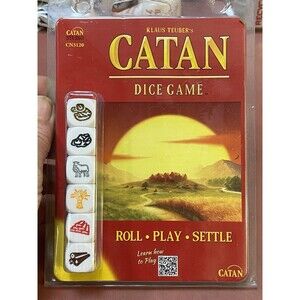 2018 Klaus Teuber's Catan Dice Game Roll-Play-Settle Discover Family Fun New